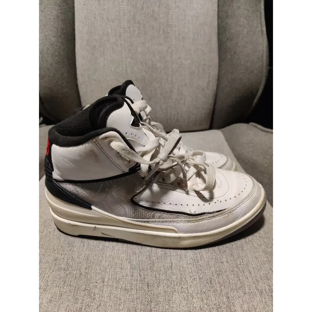 Nike Air Jordan 2 Retro (GS) Sneakers Python Edition Boys Size 6Y/ 8 Women's